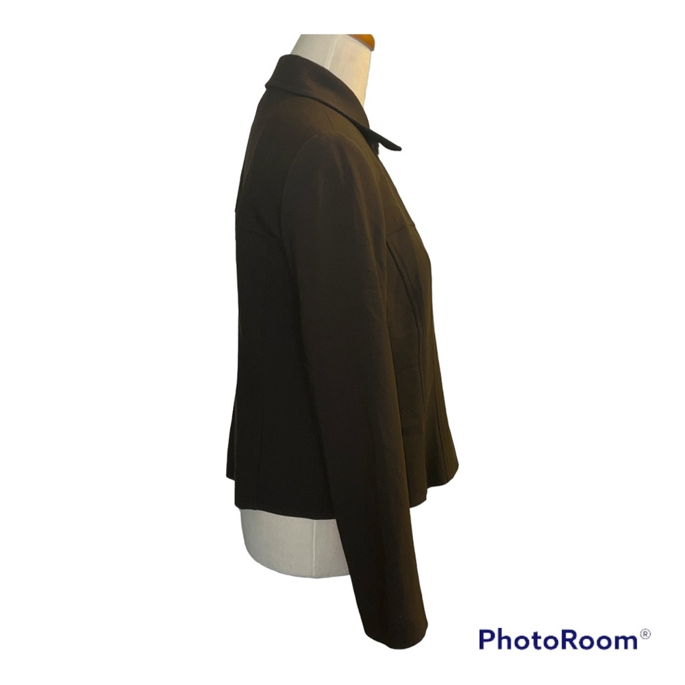 Louben brown wool jacket size 8 - Picture 4 of 11